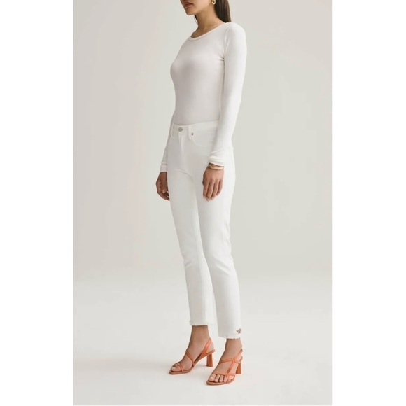 NWOT AGOLDE Toni Mid Rise Straight Jeans - Picture 1 of 15